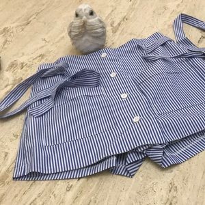 Seek the Label- Gentle used skirt/Skort Color: Blue and white Stripes Size:Small